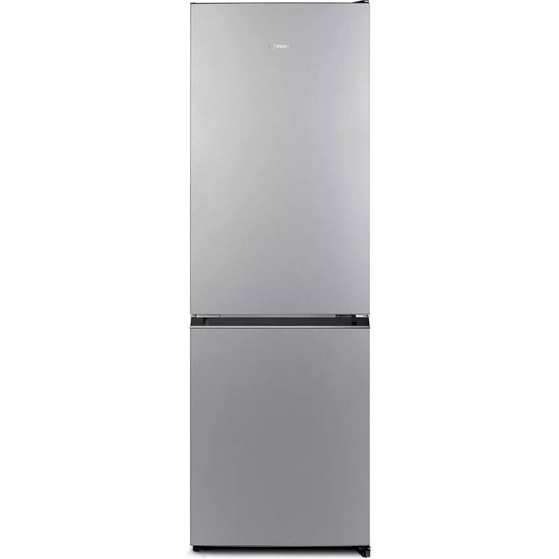 Réfrigérateur congélateur combiné 322L silver INDESIT Total No Frost, finition inox brossé