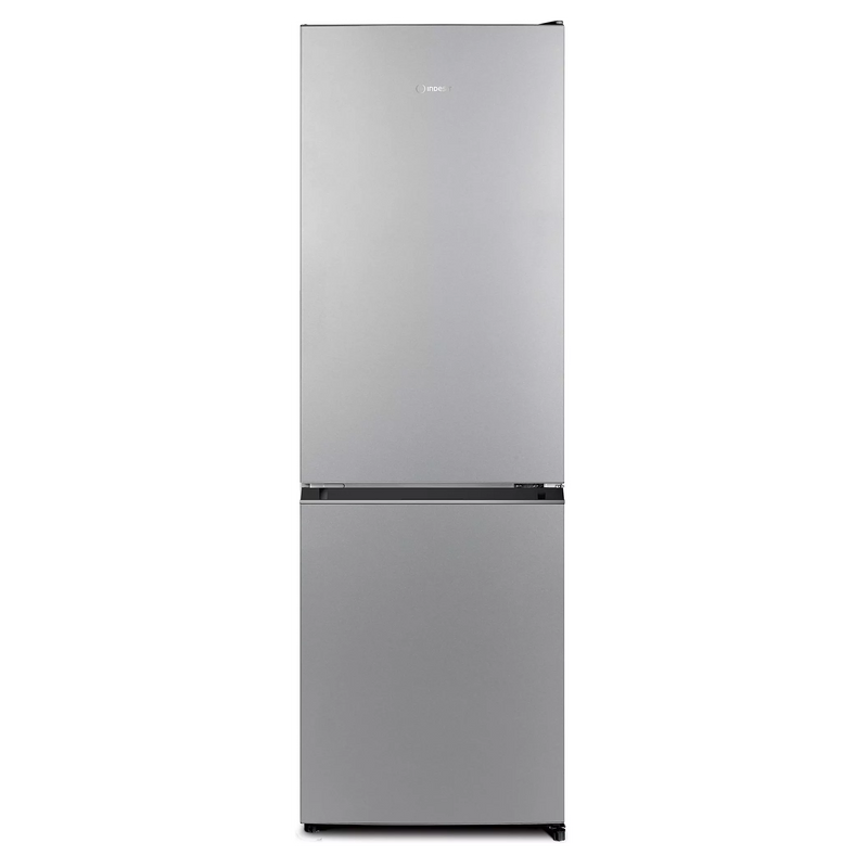 Réfrigérateur congélateur combiné Indesit 262L silver congélateur bas 4 étoiles format 54cm