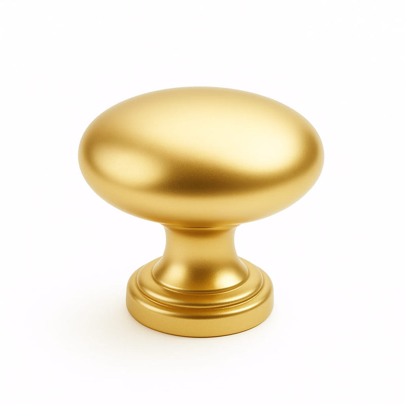 Poignée bouton 33mm métal doré mat pour meuble de cuisine sur mesure