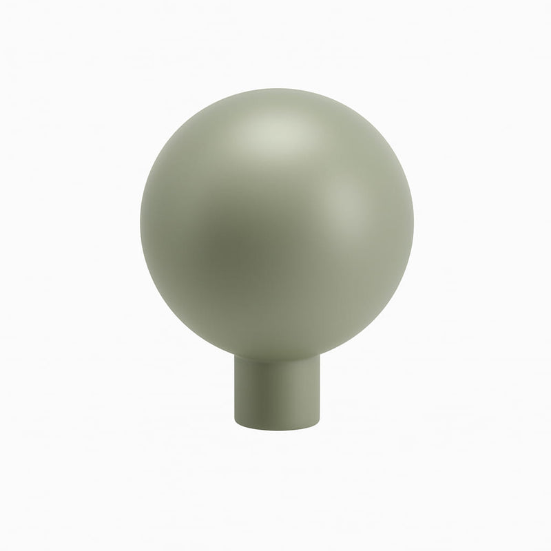 Poignée bouton 24mm métal vert pour meuble de cuisine sur mesure