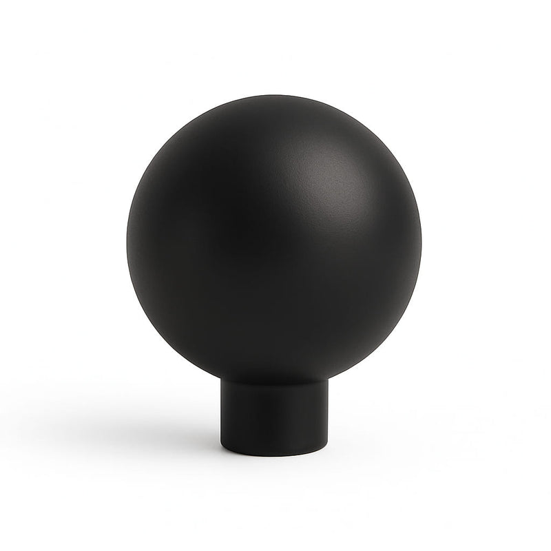 Poignée bouton 25mm métal noir mat pour meuble de cuisine sur mesure