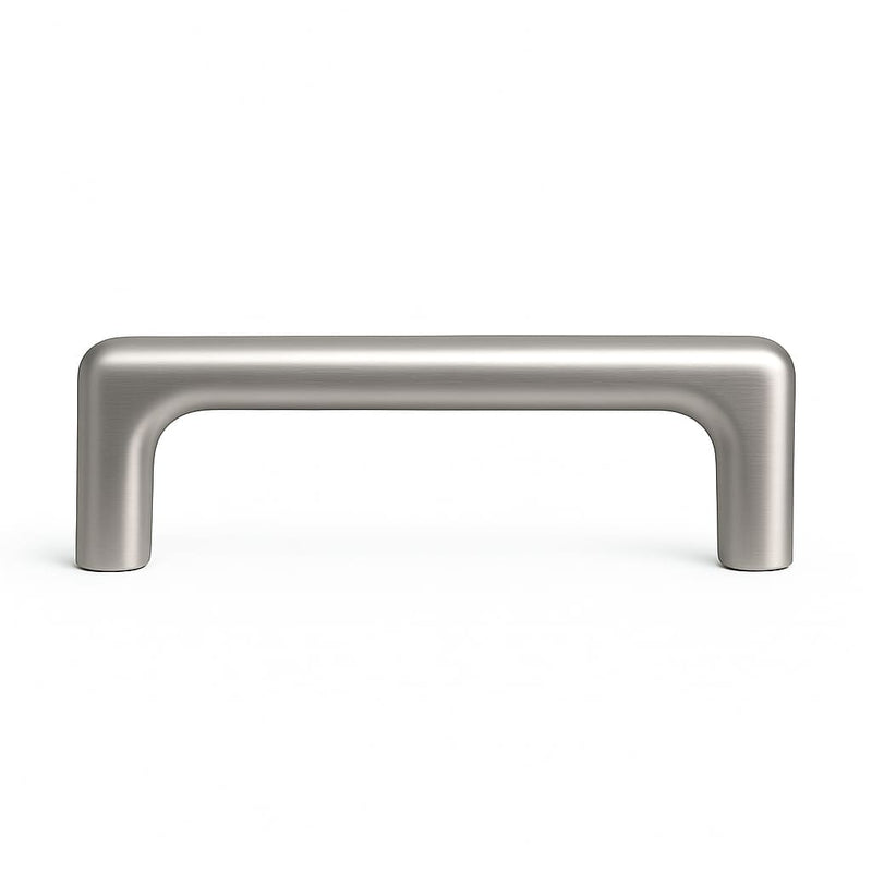 Poignée de meuble cuisine 138mm métal clair, finition moderne pour facade sur mesure