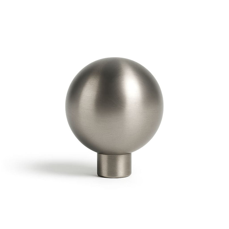 Poignée bouton ronde 25mm en métal clair pour meuble de cuisine sur mesure