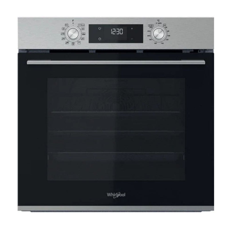 Four encastrable Whirlpool 71L inox, pyrolyse, multifonction cuisson 3 niveaux