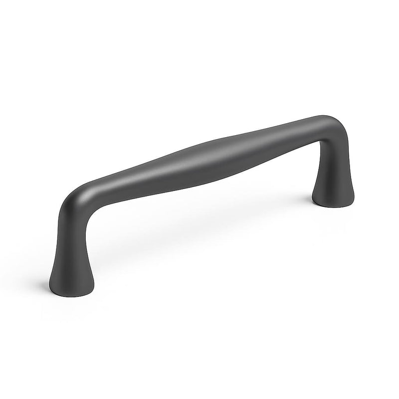 Poignée de meuble cuisine 109mm en métal anthracite, finition moderne sur mesure