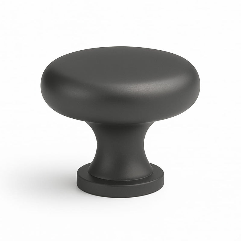 Poignée bouton 33mm métal anthracite pour meuble de cuisine sur mesure