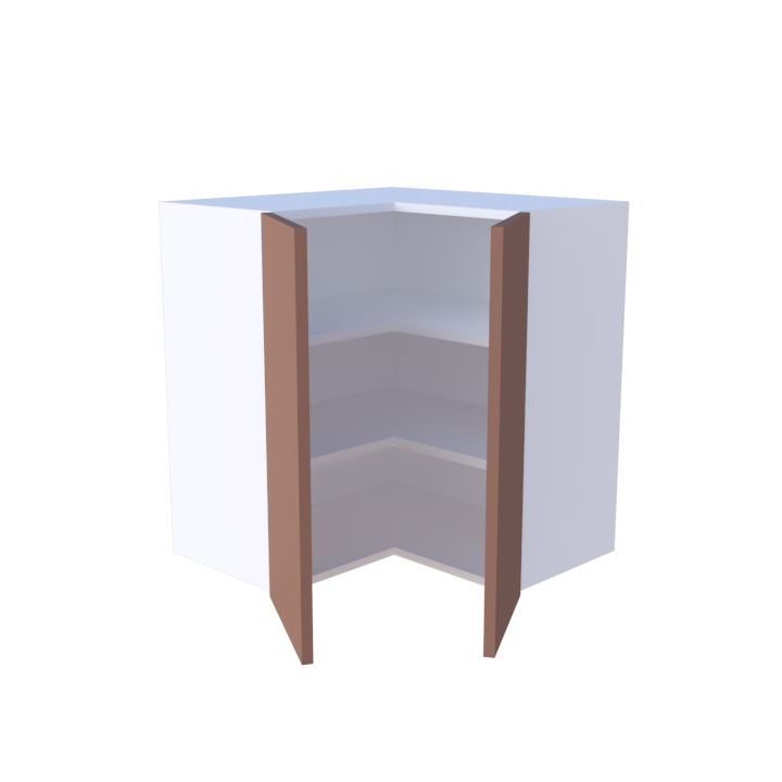 Meuble haut d'angle 2 portes - 70cm