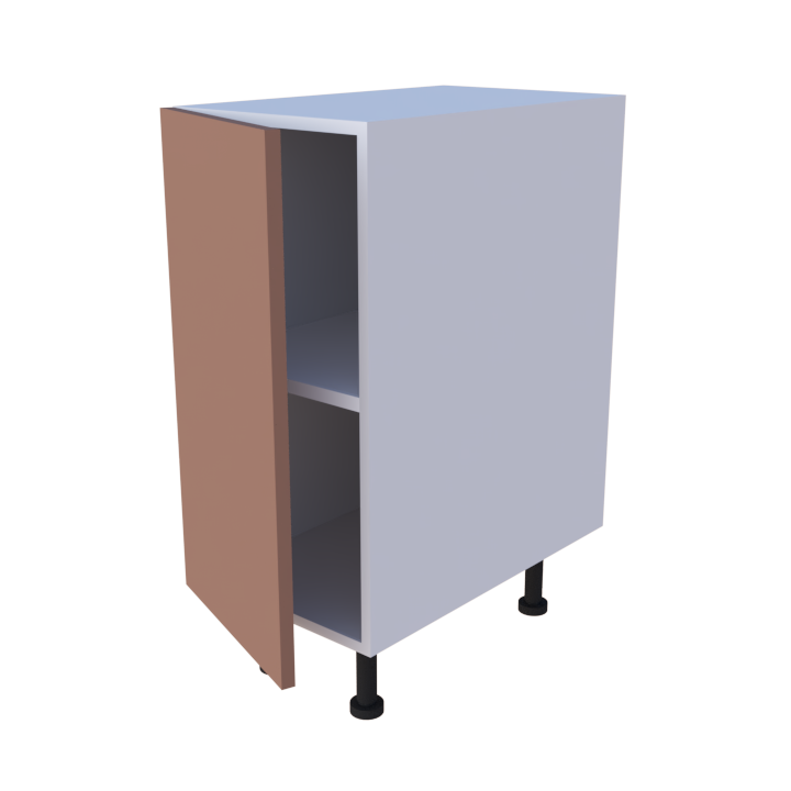 Meuble bas de rangement 1 porte - larg. 35 cm - Haut. 85cm (pieds inclus)