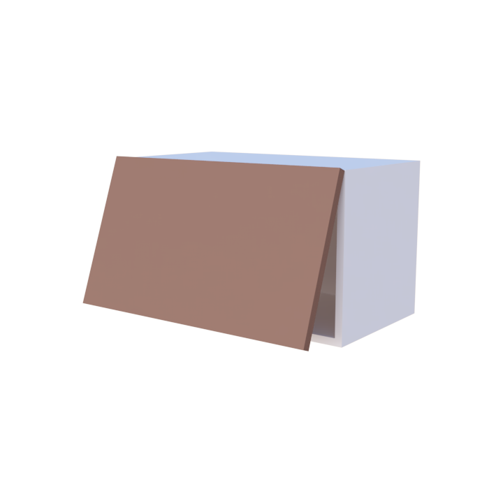 Meuble haut abattant 1 porte - Larg. 60cm - Haut. 35cm