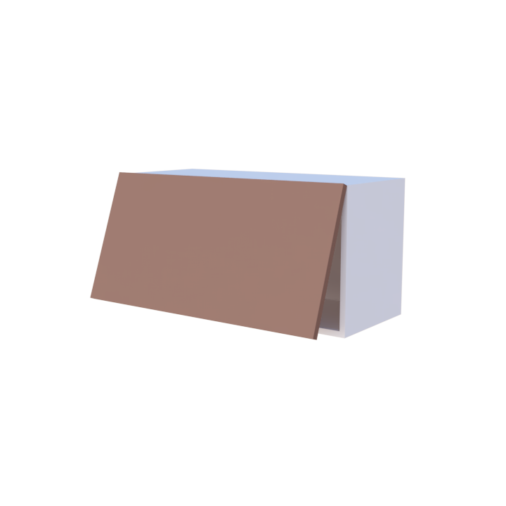 Meuble haut abattant 1 porte - Larg. 80cm - Haut. 40cm
