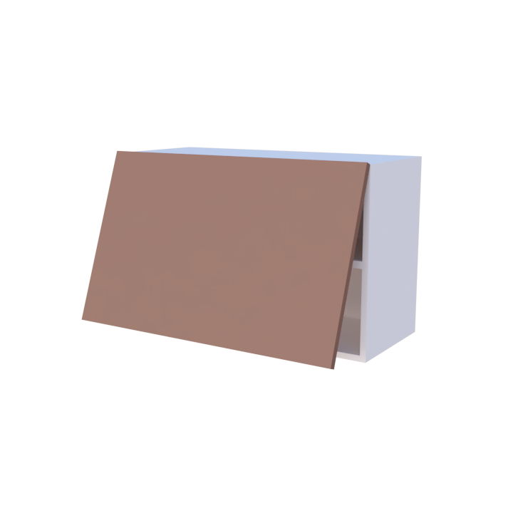 Meuble haut abattant 1 porte - Larg. 80cm - Haut. 50cm