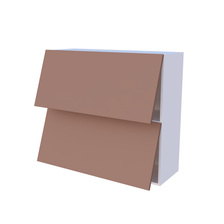 Meuble haut abattant 2 portes - Larg. 100cm - Haut. 90cm