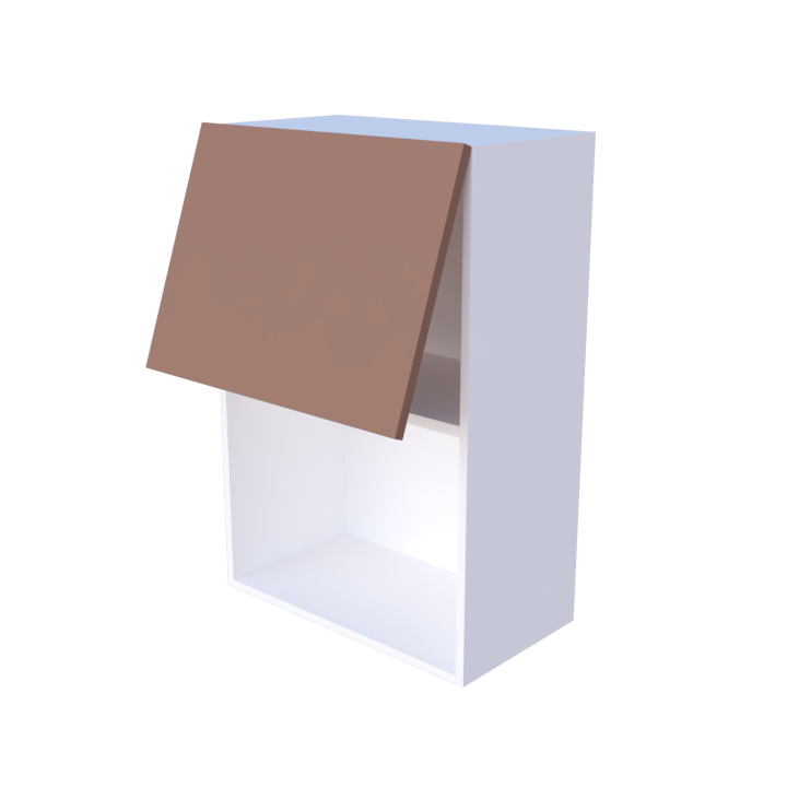 Meuble haut abattant 1 porte micro onde - Larg. 60cm - Haut. 90cm