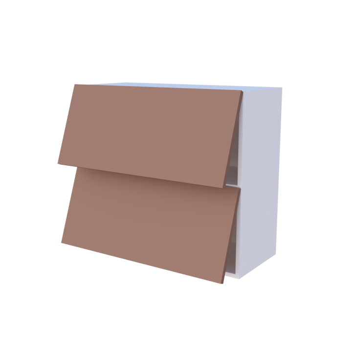 Meuble haut abattant 2 portes - Larg. 80cm - Haut. 70cm
