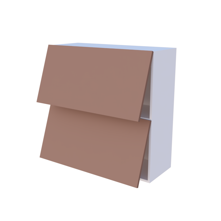 Meuble haut abattant 2 portes - Larg. 90cm - Haut. 90cm