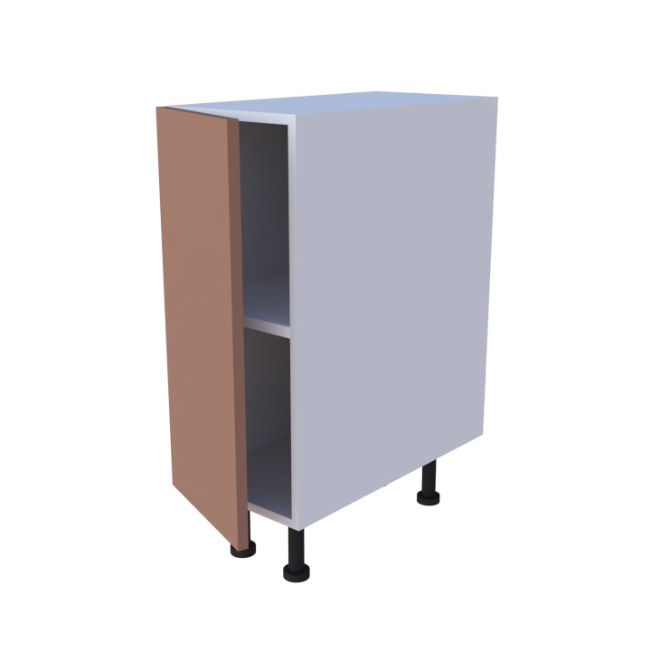 Meuble bas de rangement 1 porte - larg. 30 cm - Haut. 85cm (pieds inclus)