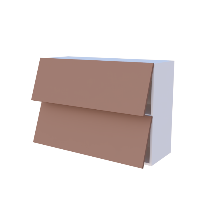 Meuble haut abattant 2 portes - Larg. 100cm - Haut. 70cm