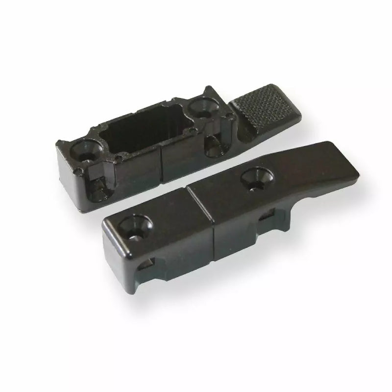 Ferrure d'assemblage fixation invisible thermoplastique noir, solution discrète pour panneaux
