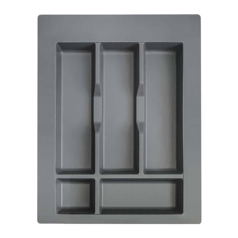 Range-couverts tiroir 359x473mm finition anthracite, organiseur rigide pour meuble cuisine 45cm