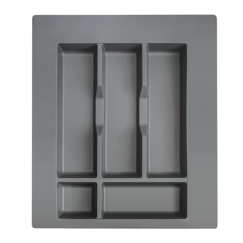 Organiseur de tiroir anthracite 409x473mm pour meuble cuisine 50cm, hauteur 45mm