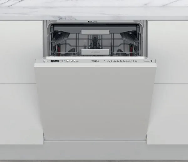 Lave-vaisselle tout intégrable Whirlpool 14 couverts, technologie 6ème Sens, façade invisible