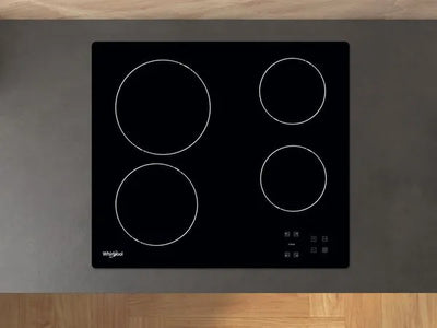 Plaque vitrocéramique WHIRLPOOL AKT8090NENEW : 4 foyers noir, 4 minuteurs indépendants et commandes sensitives