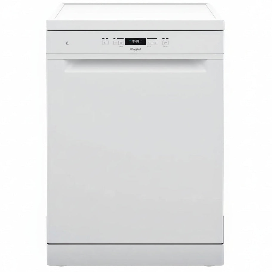 Lave-vaisselle pose libre Whirlpool 14 couverts, technologie 6ème Sens et séchage Natural Dry