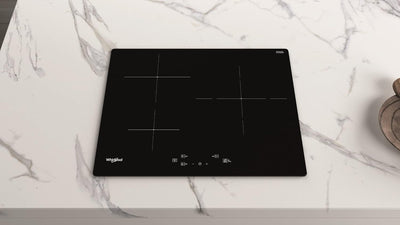 Plaque induction WHIRLPOOL WSQ9160NE : 3 foyers dont 1 double zone 28 cm, 6ème Sens et 3 boosters