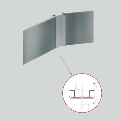 Multi-angle flexible pour plinthe PVC cuisine : Raccord variable tous angles PVC aluminium noir mat