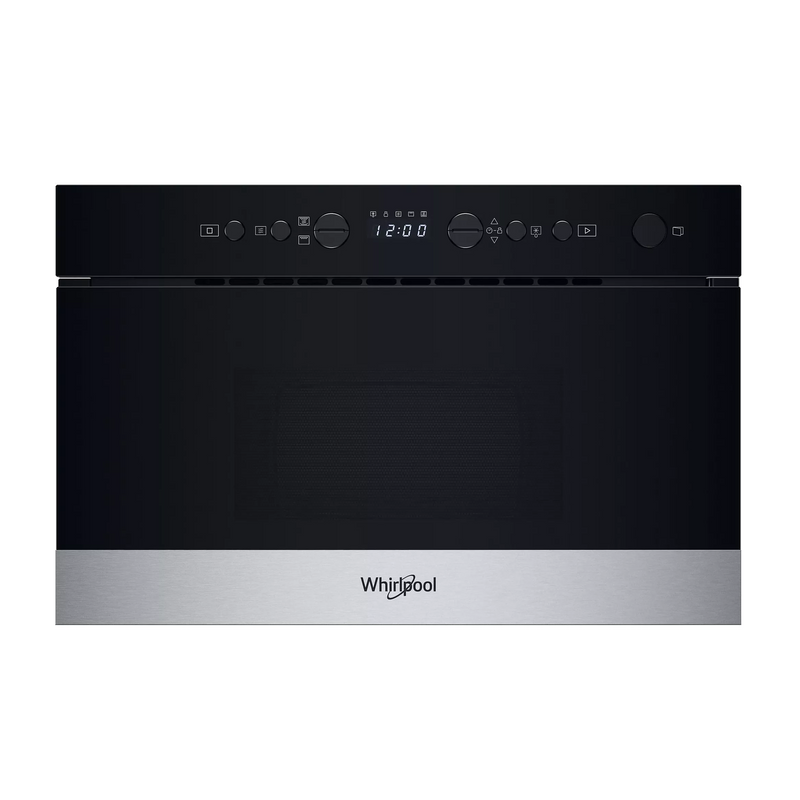 Micro-ondes gril encastrable Whirlpool WM22574BXF noir, technologie Crisp 6ème Sens, cuisine haut de gamme