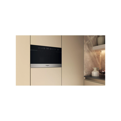 Micro-ondes gril encastrable WHIRLPOOL WM22574BXF : Crisp, 6ème Sens, 3D System et Jet Defrost — le haut de gamme encastrable
