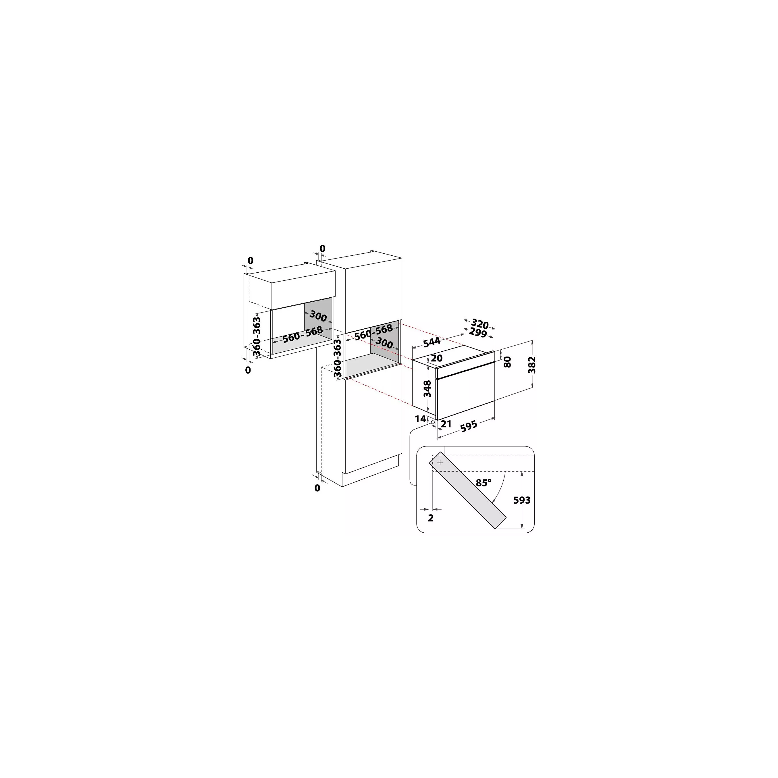 Micro-ondes gril encastrable WHIRLPOOL WM22574BXF : Crisp, 6ème Sens, 3D System et Jet Defrost — le haut de gamme encastrable