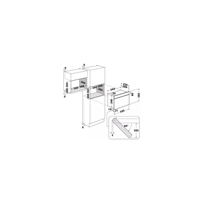 Micro-ondes gril encastrable WHIRLPOOL WM22574BXF : Crisp, 6ème Sens, 3D System et Jet Defrost — le haut de gamme encastrable
