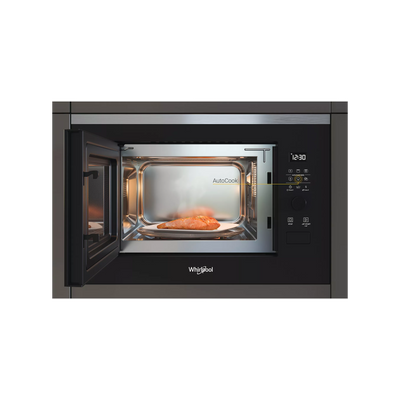 Micro-ondes gril encastrable WHIRLPOOL WMF250G : 25 L, Crisp, Jet Defrost et JetGrill pour une cuisine encastrée performante