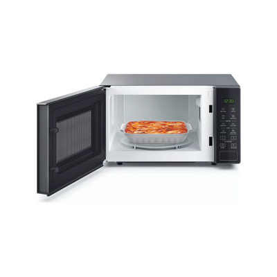 Micro-ondes gril WHIRLPOOL MWP203SB : Posable silver et noir, gril quartz 20 L et 12 recettes Auto Cook