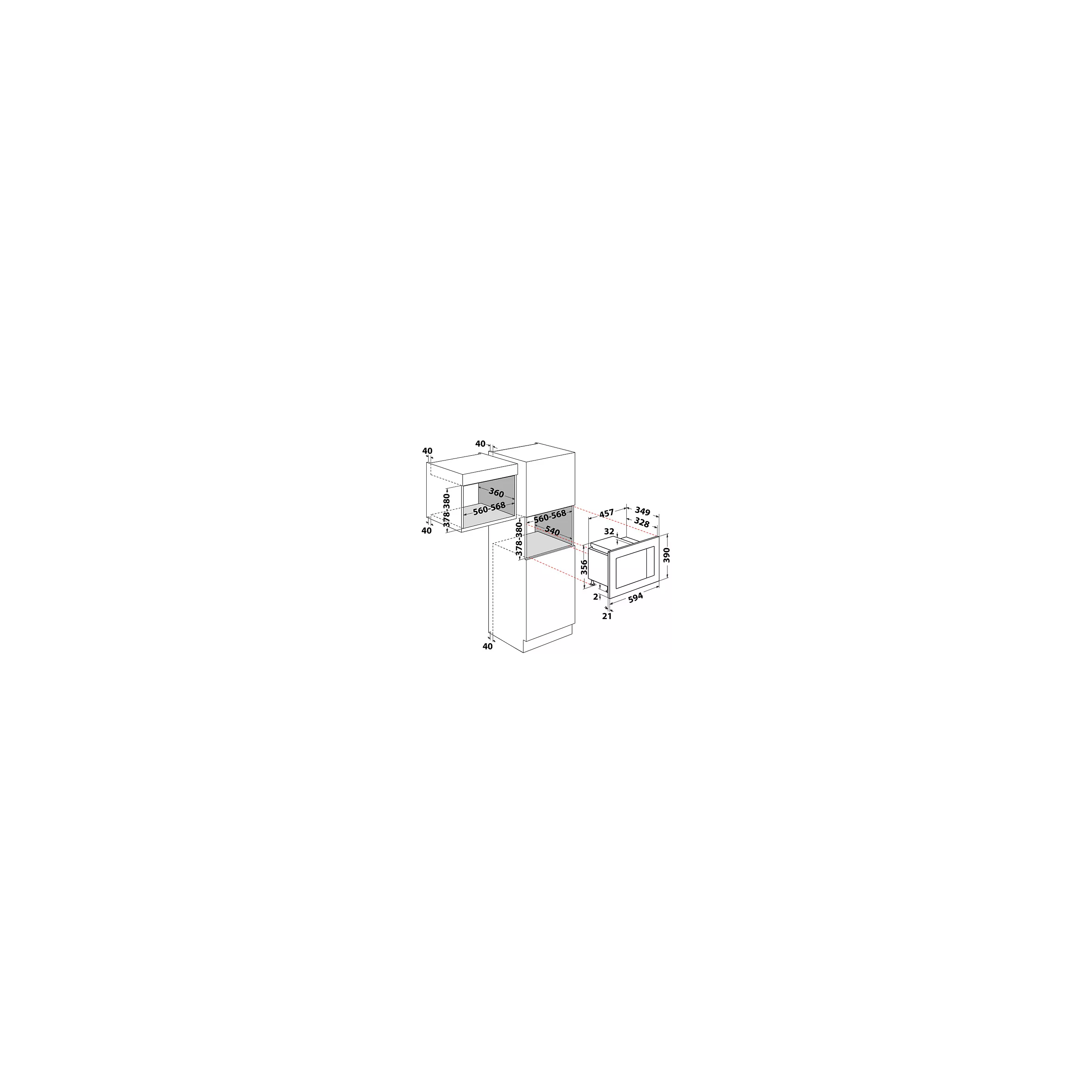 Micro ondes encastrable INDESIT MWI120SX