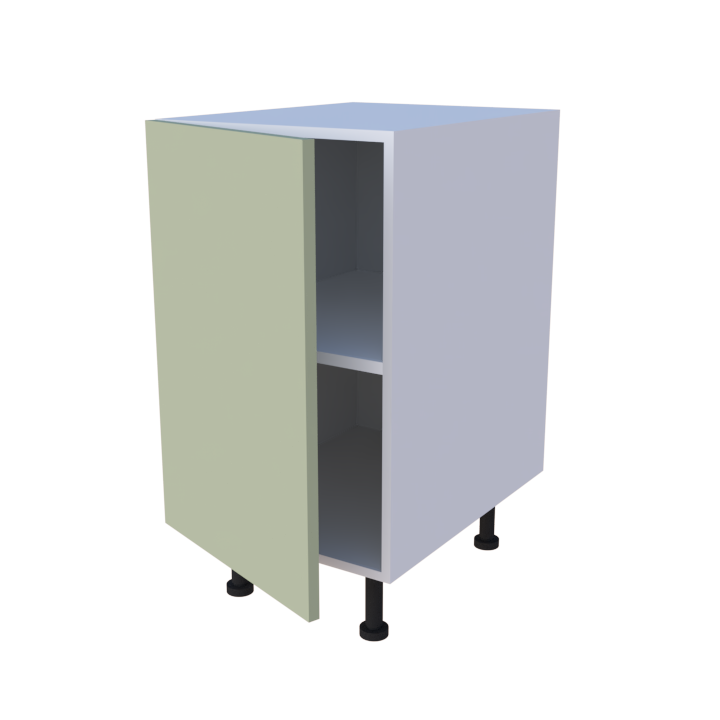 Meuble bas de rangement 1 porte - larg. 45cm - Haut. 85cm (pieds inclus)