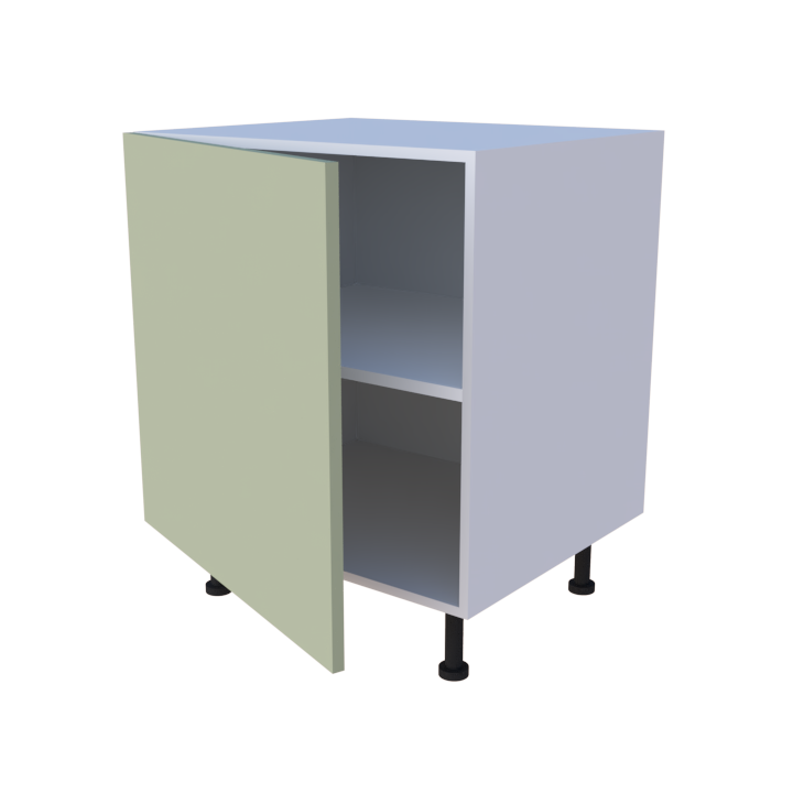 Meuble bas de rangement 1 porte - larg. 70 cm - Haut. 85cm (pieds inclus)