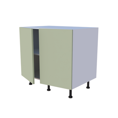 Meuble bas de rangement 2 portes - larg. 90 cm - Haut. 85cm (pieds inclus)