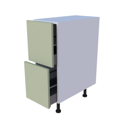 Meuble bas 2 casseroliers - larg. 30 cm - Haut. 85cm (pieds inclus)