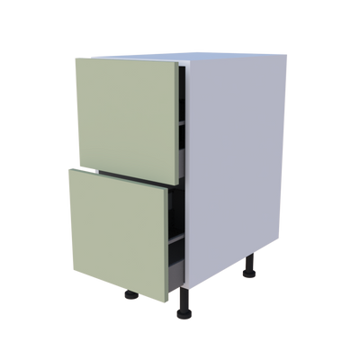 Meuble bas 2 casseroliers - larg. 40 cm - Haut. 85cm (pieds inclus)