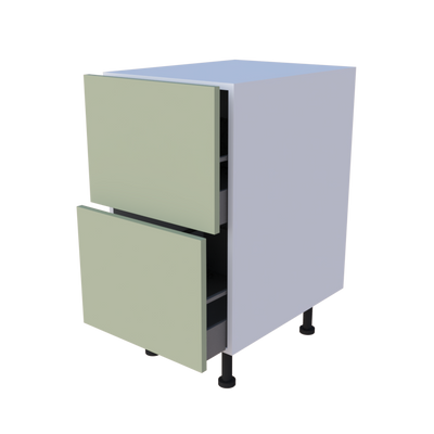 Meuble bas 2 casseroliers - larg. 45 cm - Haut. 85cm (pieds inclus)