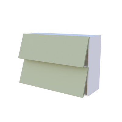 Meuble haut abattant 2 portes - Larg. 100cm - Haut. 70cm