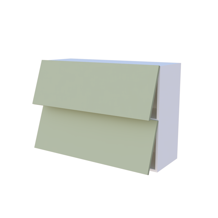 Meuble haut abattant 2 portes - Larg. 100cm - Haut. 70cm