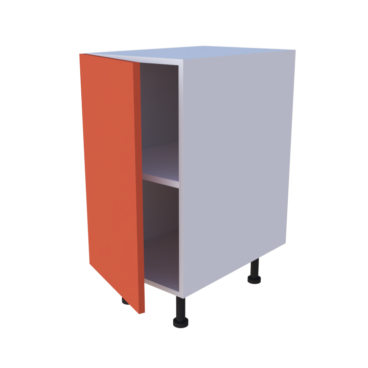 Meuble bas de rangement 1 porte - larg 40cm - Haut. 85cm (pieds inclus)