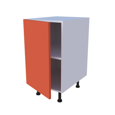 Meuble bas de rangement 1 porte - larg. 45cm - Haut. 85cm (pieds inclus)