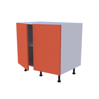 Meuble bas de rangement 2 portes - larg. 90 cm - Haut. 85cm (pieds inclus)