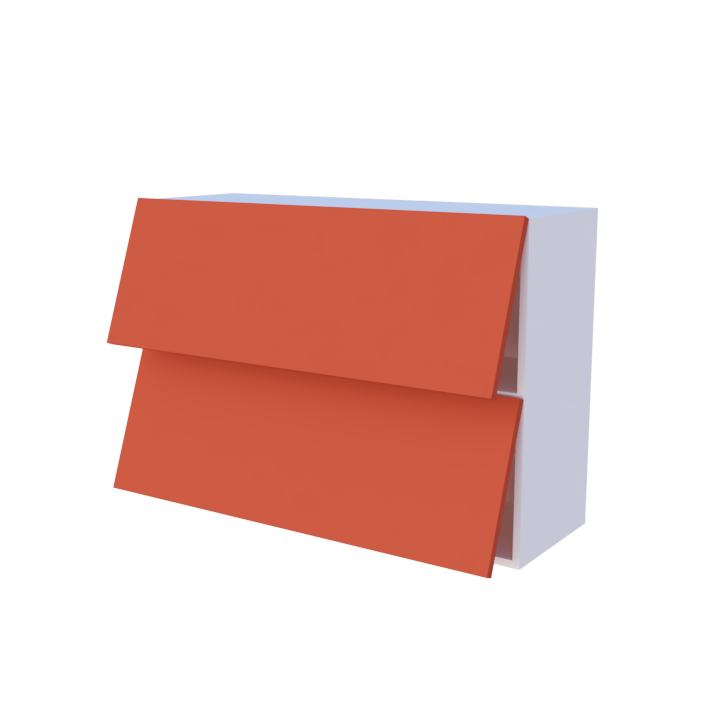 Meuble haut abattant 2 portes - Larg. 100cm - Haut. 70cm