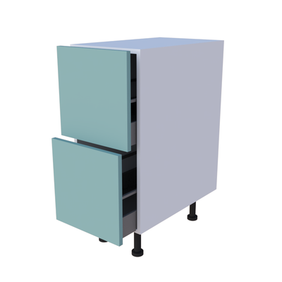 Meuble bas 2 casseroliers - larg. 35 cm - Haut. 85cm (pieds inclus)
