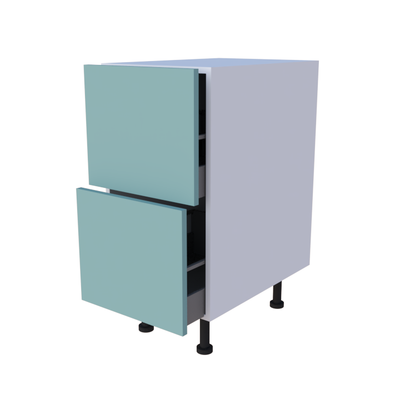 Meuble bas 2 casseroliers - larg. 40 cm - Haut. 85cm (pieds inclus)